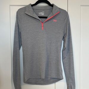 Under Armour Gray and Pink Zip-Up Jacket